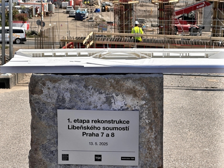 Slavnostní zahájení 1. etapy rekonstrukce Libeňského soumostí
