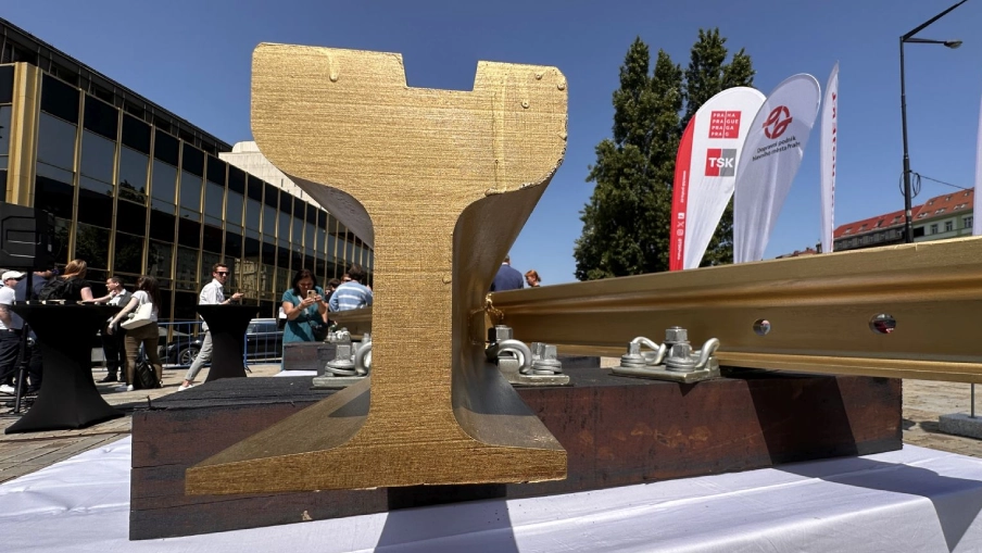 Tisková konference k zahájení výstavby nové tramvajové trati Muzeum v Praze.
