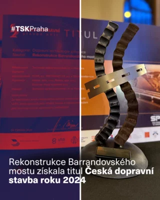 🎉 SKVĚLÁ ZPRÁVA! 🎉 Rekonstrukce Barrandovského mostu je Česká dopravní stavba 2024 v kategorii Dopravní technologie a inovace za pokládku UHPC betonu! 🏆
Jsme nadšení, že náš stěžejní projekt (jako investor TSK!) získal prestižní titul! Jsme pyšní na inovace a efektivitu, se kterou jsme most opravili.

✨ Proč právě Barranďák?
•	Minimalizace omezení: 4 etapy s provozem 2x3 pruhy! 🚦 
•	Revoluční UHPC beton: Použili jsme ho pro vyrovnávací, zesilující a hydroizolační vrstvu, což zkrátilo dobu oprav o rok! 
•	Dlouhá životnost: Zajištěna tuhá a spolehlivá ochrana mostu. 💪

Gratulace patří i Tomáši Čapkovi (stavbyvedoucí z PORR) za ocenění v kategorii ČKAIT a týmu dopravních inženýrů z ÚDI TSK podílejícímu se na Studii Proveditelnosti železničního uzlu Praha! 👏

Soutěž Česká dopravní stavba má přes 20 let tradici a od 2024 ji organizuje Svaz podnikatelů ve stavebnictví.

Děkujeme všem, kteří nám drželi palce a podíleli se na tomto úspěchu! ❤️

#TSKPraha #BarrandovskyMost #CeskaDopravniStavba2024 #StavbaRoku #Praha #Inovace #UHPC #Most #Doprava #CKAIT #ZeleznicniUzel #PORR #SvazPodnikateluVeStavebnictvi

#SvazPodnikateluVeStavebnictvi